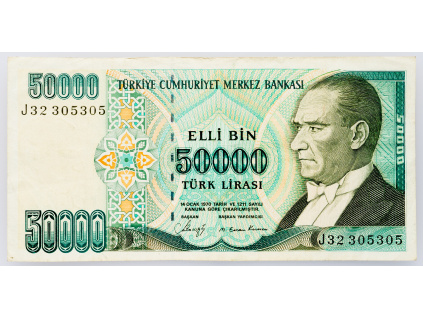 50000 Lira 1989-1994-B-3233-1