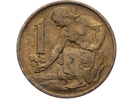 1 Koruna 1957-E-9100-1
