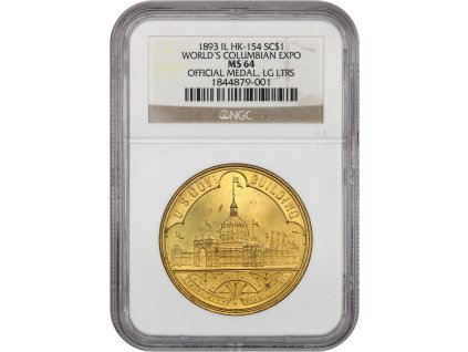 5322 medaile 1893 columbian expo