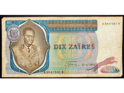 10 Zaires 1974-B-5997-1
