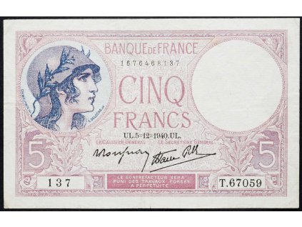 5 Francs 1940-B-4388-1