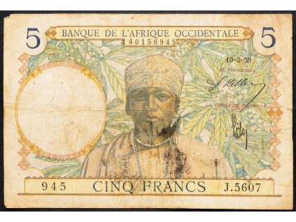 5 Francs 1938-B-5101-1