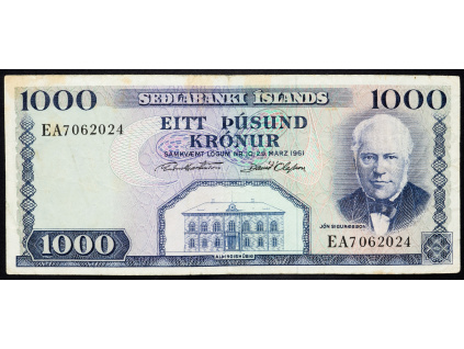 1000 Krónur 1961-B-3988-1