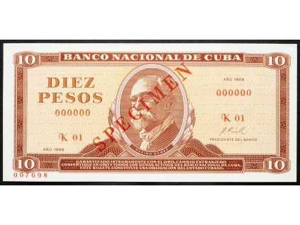 10 Pesos 1968-B-4994-1