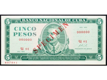 5 Pesos 1970-B-4999-1