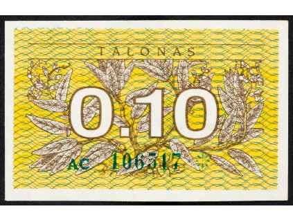 0,1 Talonas 1991-B-3619-1