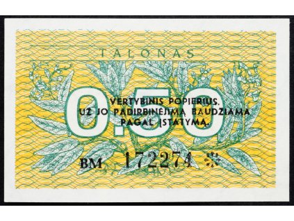 0,5 Talonas 1991-B-5235-1