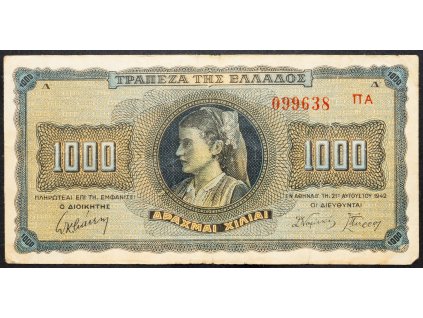1000 Drachmai 1942-B-4616-1
