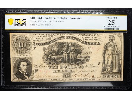 10 Dollars 1861-B-5930-1