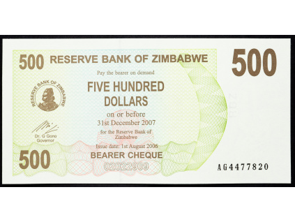 500 Dollars 2006-B-5531-1