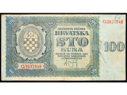 100 Kuna 1941-B-6774-1