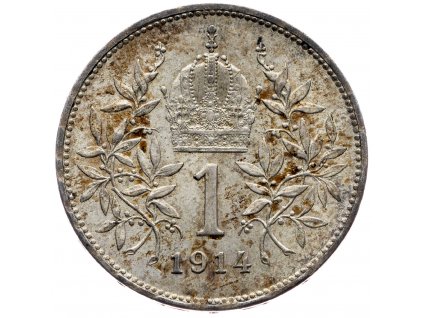 6492 1 koruna 1914 bz