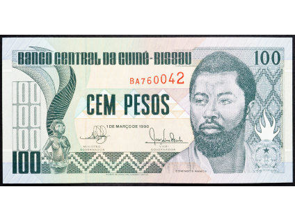 100 Pesos 1990-B-6992-1