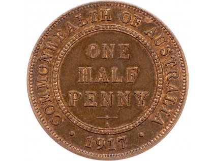 1/2 Penny 1917-E-9813-1