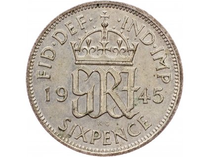 6 Pence 1945-E-9885-1