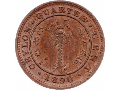 1/4 Cent 1890-E-9975-1