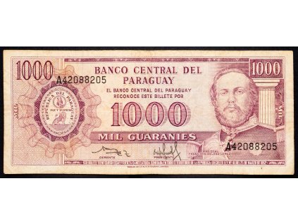 1000 Guaranies 1952-B-7407-1
