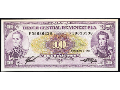 10 Bolivares 1988-B-7448-1