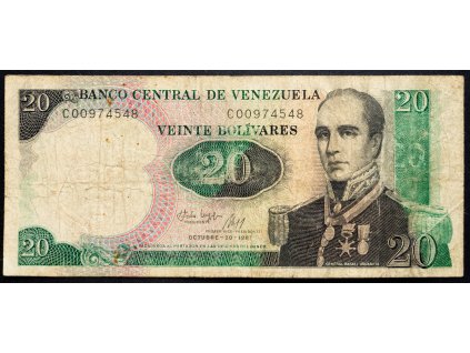 20 Bolivares 1987-B-7459-1