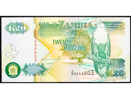 20 Kwacha 1992-B-7878-1