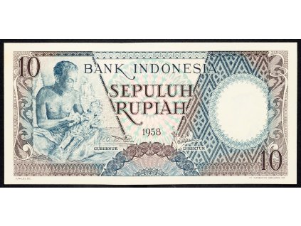 10 Rupiah 1958-B-8045-1