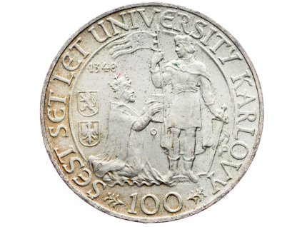 7215 100 koruna 1948 600 vyroci zalozeni karlovy univerzity