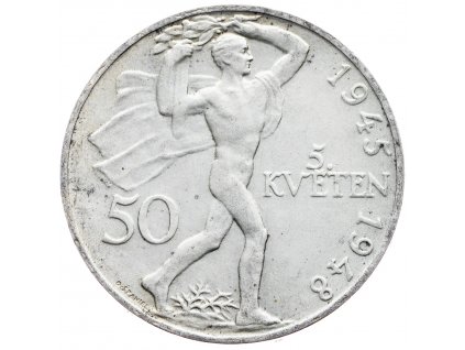 7218 50 koruna 1948 3 vyroci prazskeho povstani