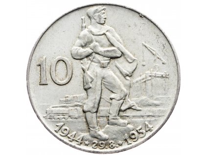 7236 10 koruna 1954 10 vyroci slovenskeho narodniho povstani