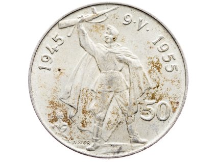 7248 50 koruna 1955 10 vyroci osvobozeni ceskoslovenska