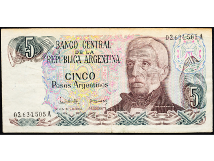 5 Pesos Argentinos 1983-1984-B-8179-1