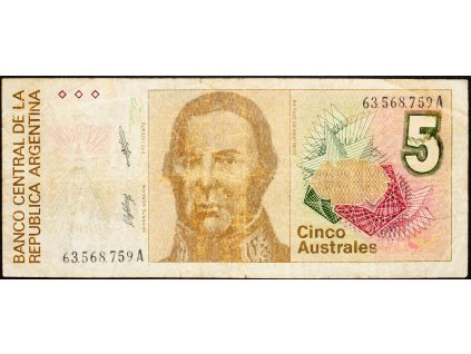 5 Australes 1987-1989-B-8207-1