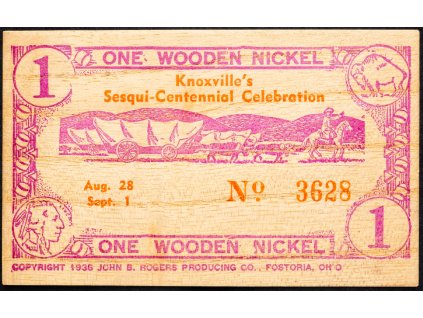 1 Wooden Nickel 1941-B-8231-1