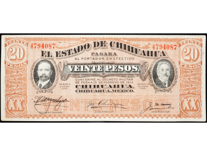 20 Pesos 1915-B-8315-1