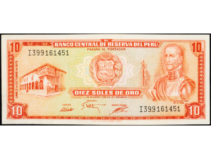 10 Soles de Oro 1975-B-8341-1