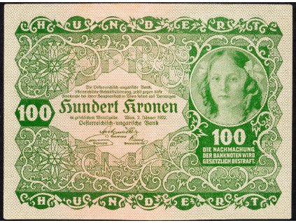 100 Kronen 1922-B-8591-1