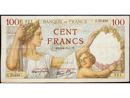 100 Francs 1941-B-8778-1