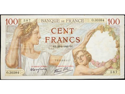 100 Francs 1942-B-8779-1