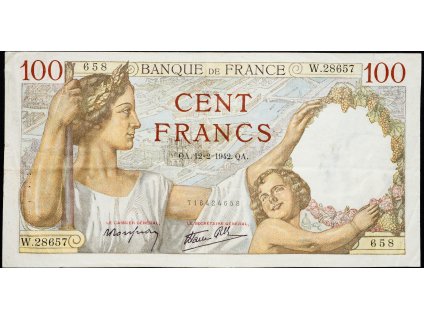 100 Francs 1942-B-8787-1