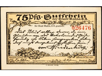 75 Pfennig 1921-B-8995-1