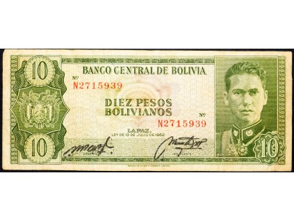 10 Bolivianos 1962-B-10197-1