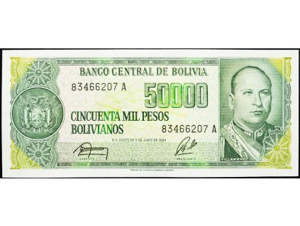 50000 Bolivianos 1984-B-10212-1