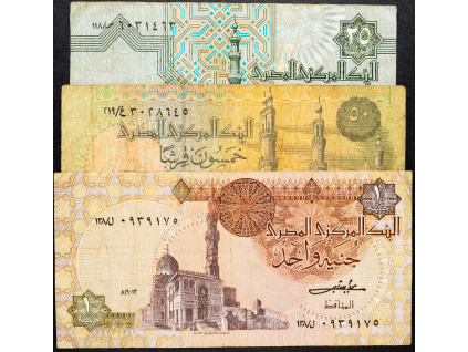 25, 50 Piastres, 1 Pound 1978-2008-B-9705-1