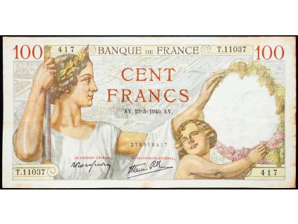100 Francs 1940-B-10855-1
