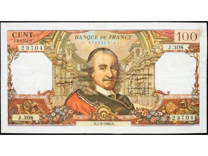 100 Francs 1968-B-10879-1