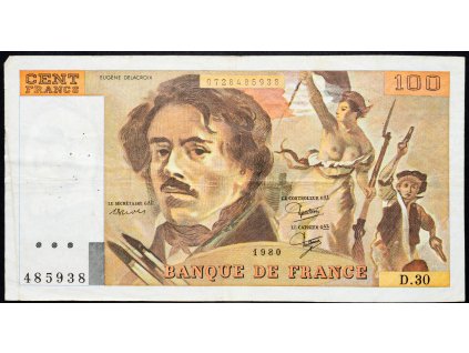 100 Francs 1980-B-10890-1