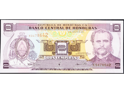 2 Lempiras 2001-B-9892-1