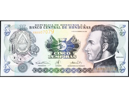 5 Lempiras 2000-B-9893-1