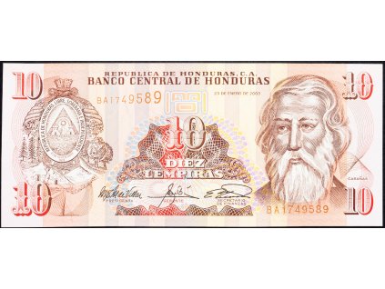 10 Lempiras 2003-B-9894-1