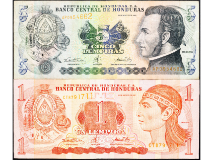 1, 5 Lempira 2001-B-10380-1