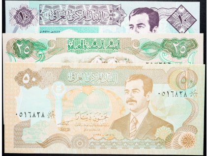 10, 25, 50 Dinars 1992, 1990, 1994-B-9359-1
